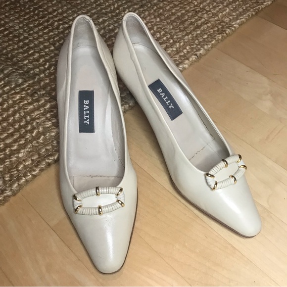 Bally Vintage Leather Fern Pump Nappa Flex 7M - Picture 3 of 10